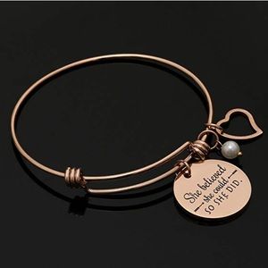Brand new bangle “she believed she could..”